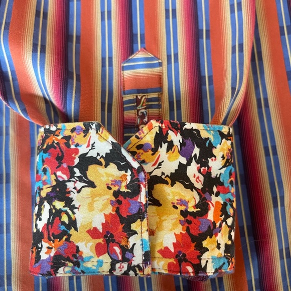 NWOT Mens Robert Graham Flip Cuff Button Shirt 1XL - Picture 5 of 10